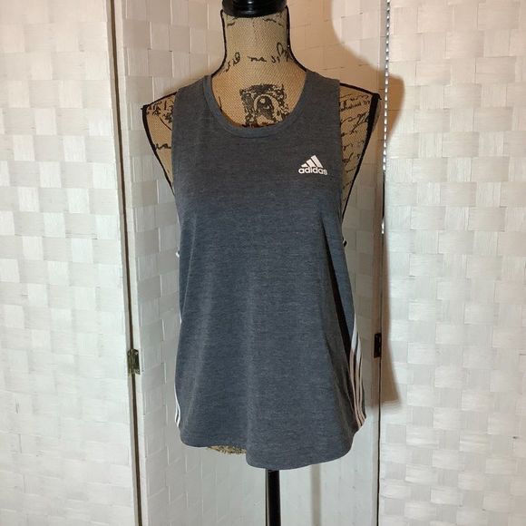 NWT adidas gray athletic tank top size medium - Picture 2 of 7
